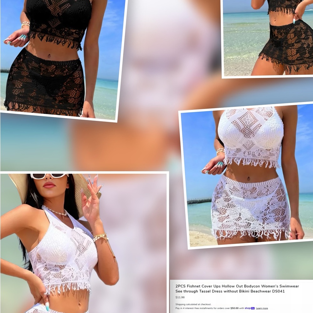 $11.98 Only at Holscher.shop 2PCS Mesh cover up